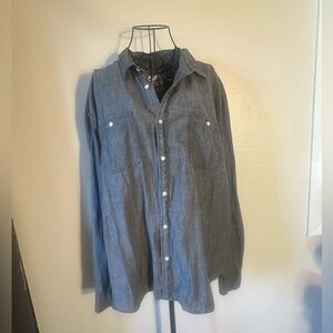 Grey Button Up Shirt  Preppy Basics